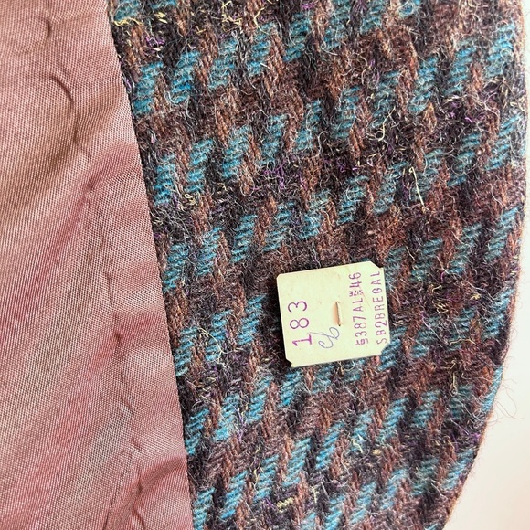 Vintage 70s 80s Deadstock NWT Calvin Klein Wool Houndstooth Blazer - Picture 6 of 13